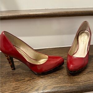 Red Patent Leather Pumps